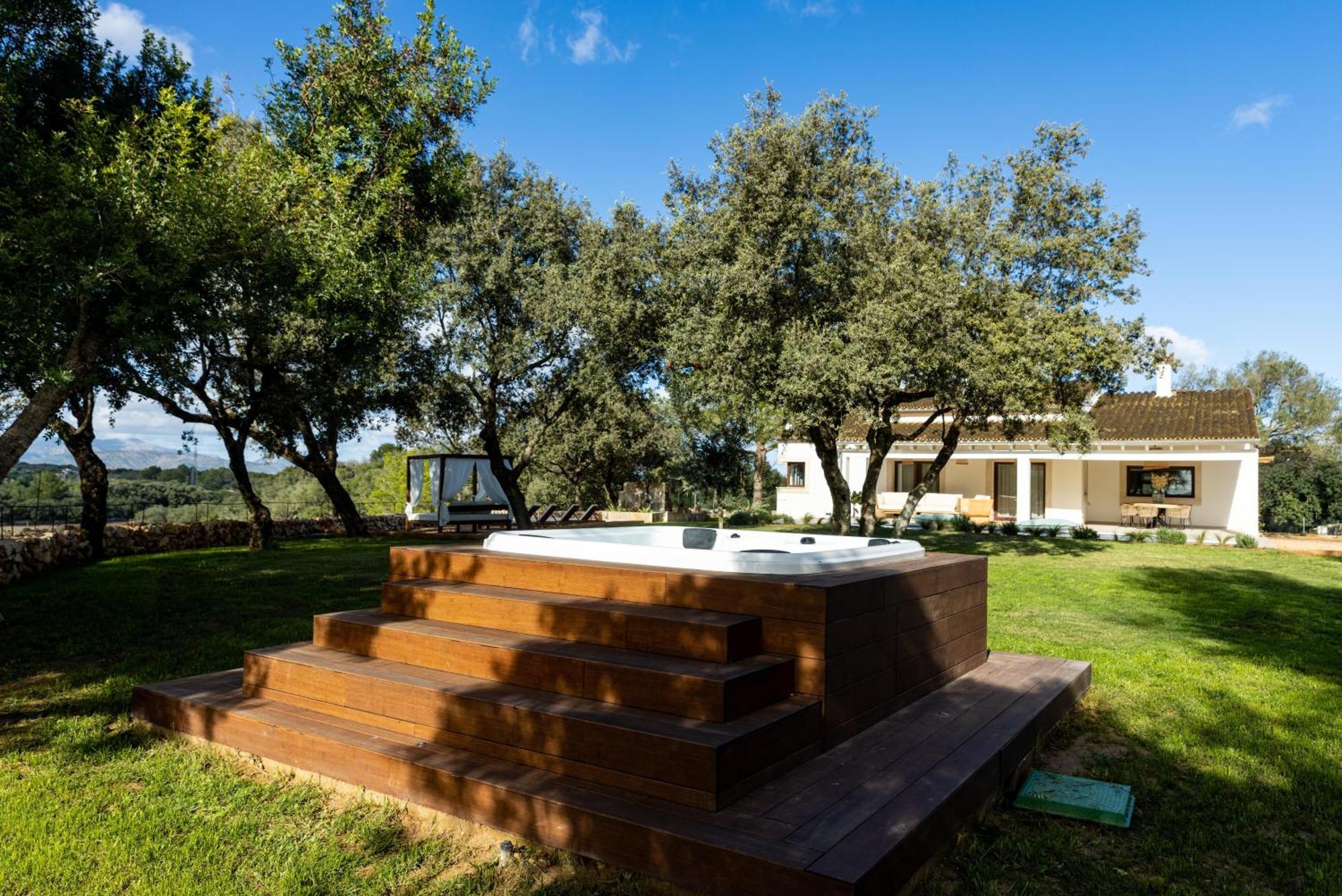 Es Mirador De Vernissa Jacuzzi Sauna Y Piscina ซานตามาร์กาลิดา ภายนอก รูปภาพ