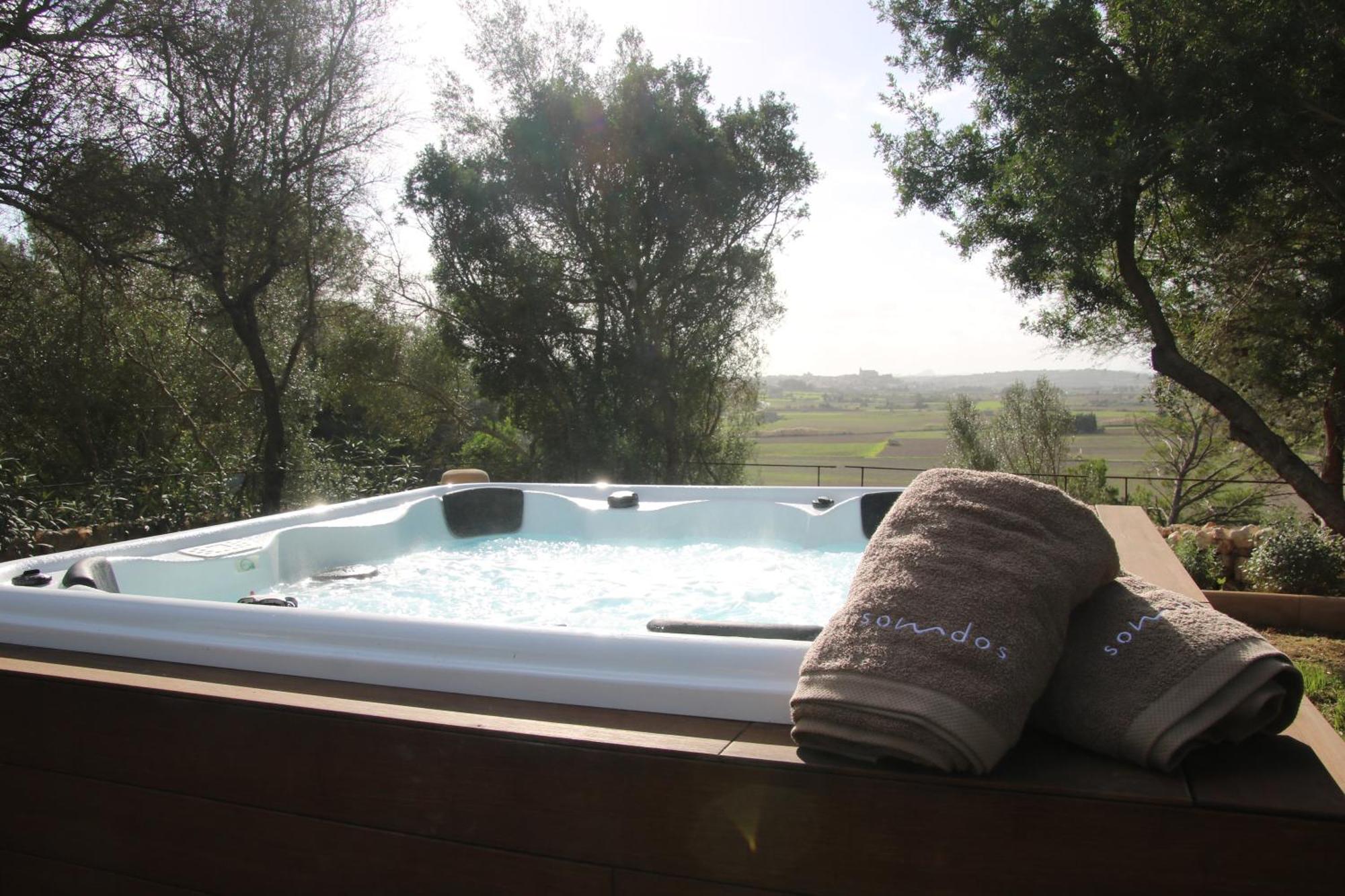 Es Mirador De Vernissa Jacuzzi Sauna Y Piscina ซานตามาร์กาลิดา ภายนอก รูปภาพ